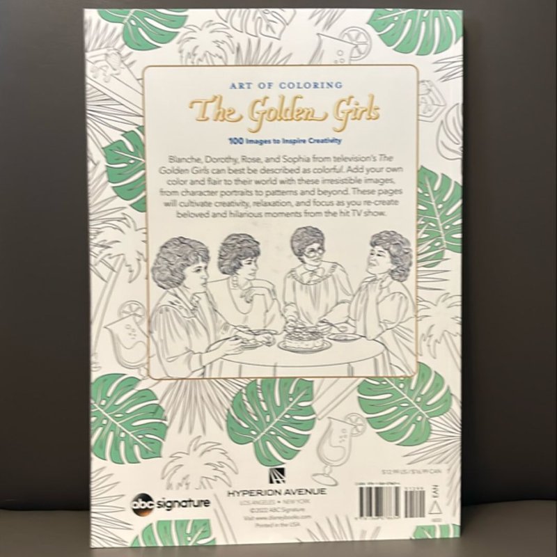 Art of Coloring: Golden Girls by Disney Books