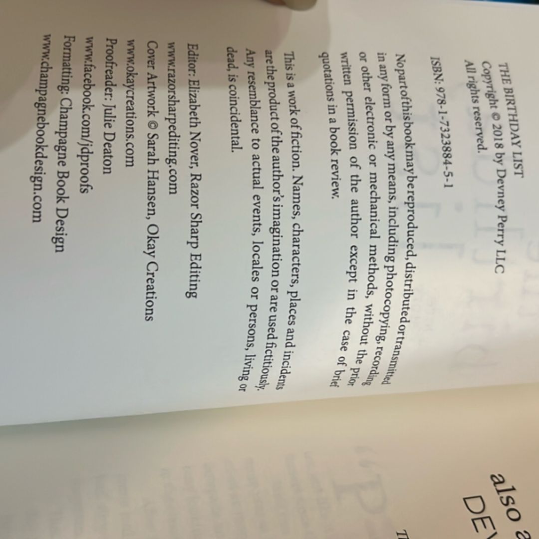 The Birthday List - OOP