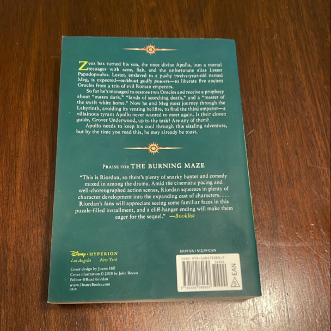 The Burning Maze (Trials of Apollo, Book Three)