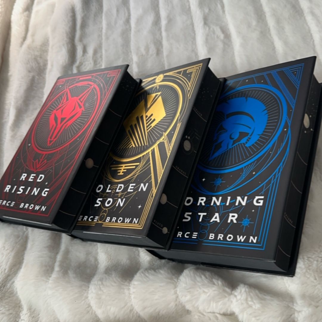 Red Rising, Golden Son, Morning Star (Fairyloot - 1st bk signed)