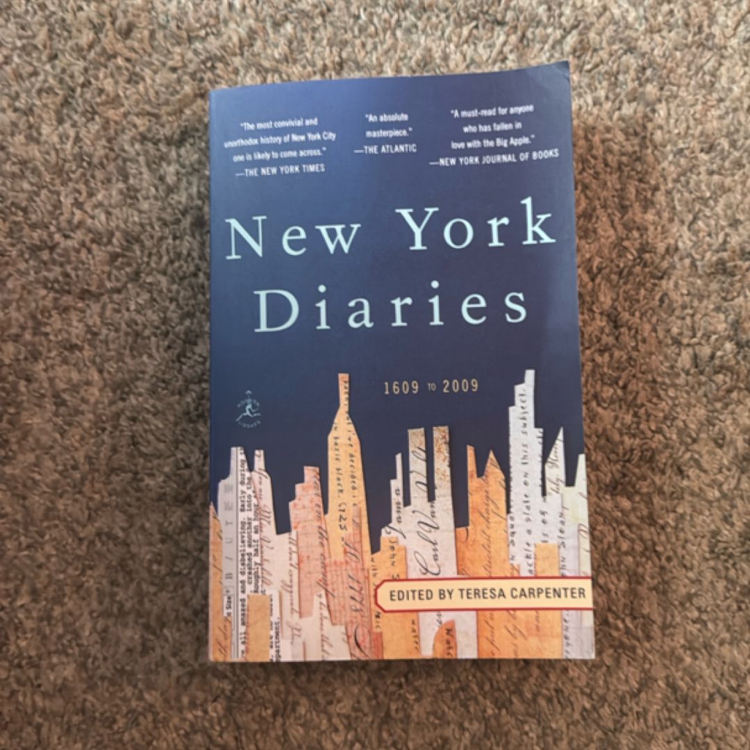 New York Diaries, 1609 To 2009