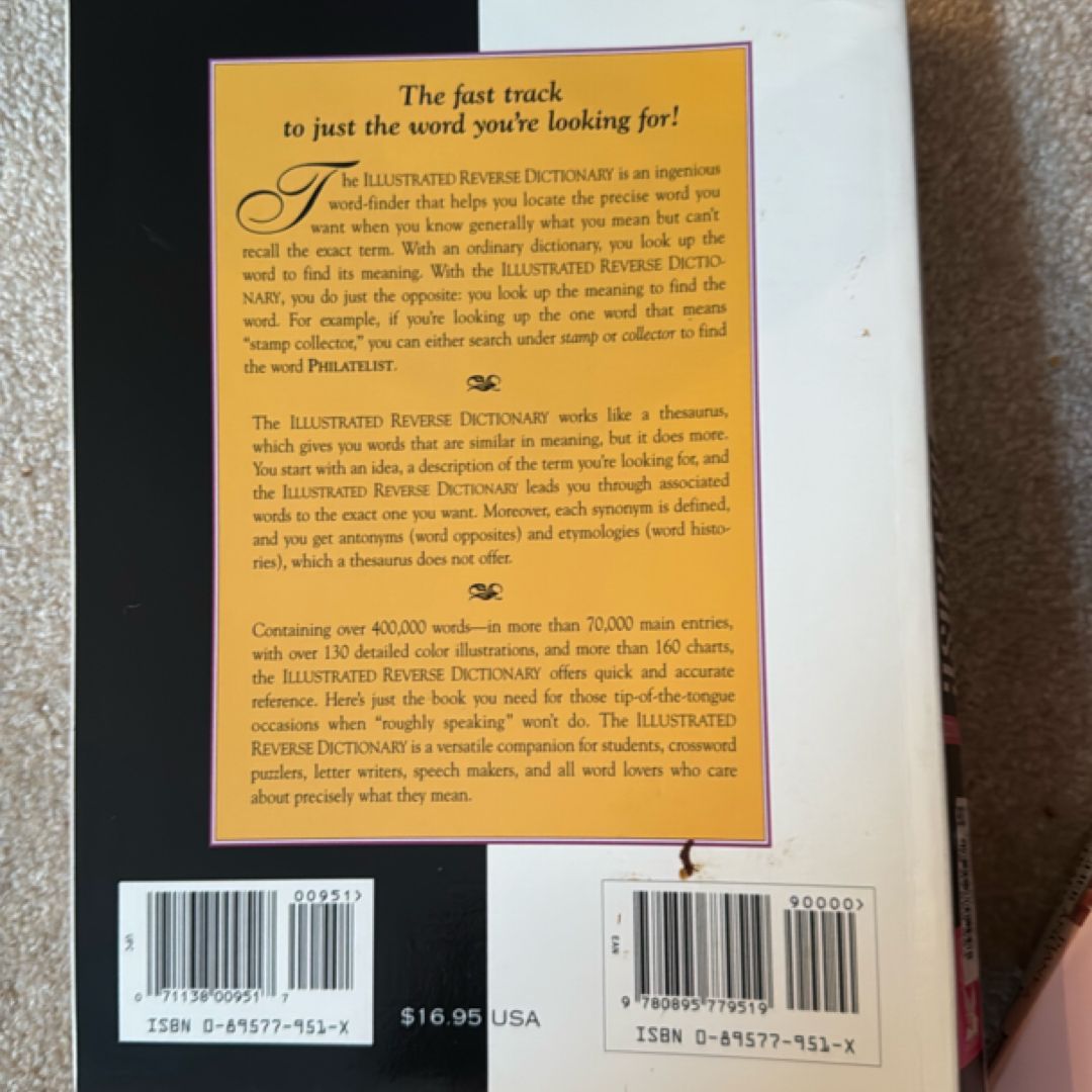 Illustrated Reverse Dictionary by Reader's Digest Editors