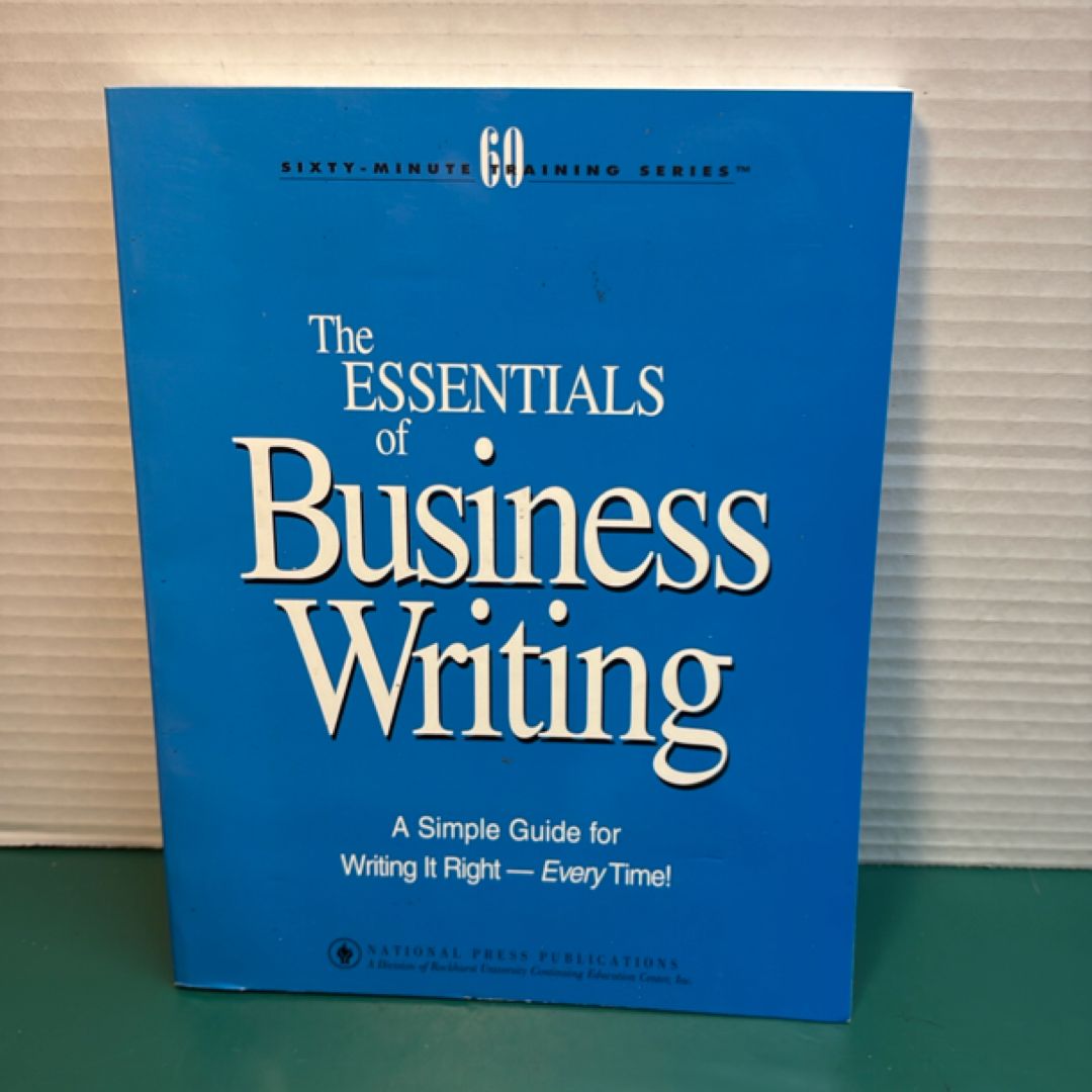 The essentials  of business writing 