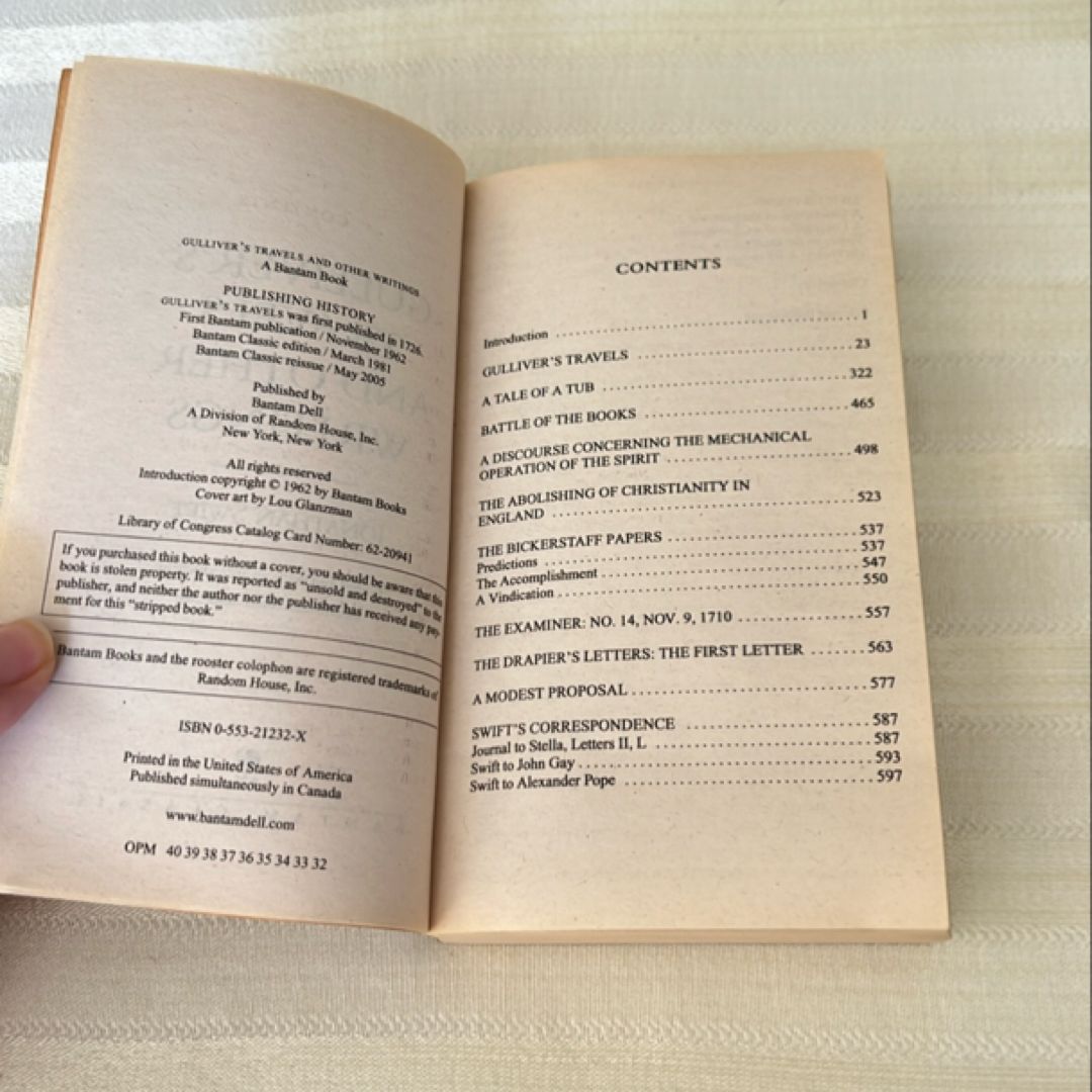 Gulliver's Travels and Other Writings
