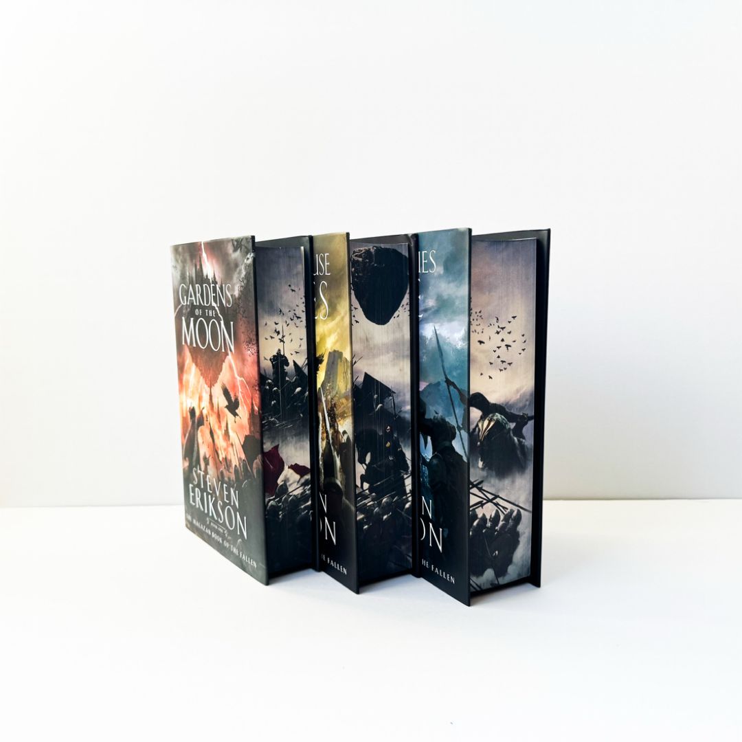 Gardens of the Moon, Deadhouse Gates, Memories of Ice Malazan Book of the Fallen (SIGNED The Broken Binding Exclusive Editions)
