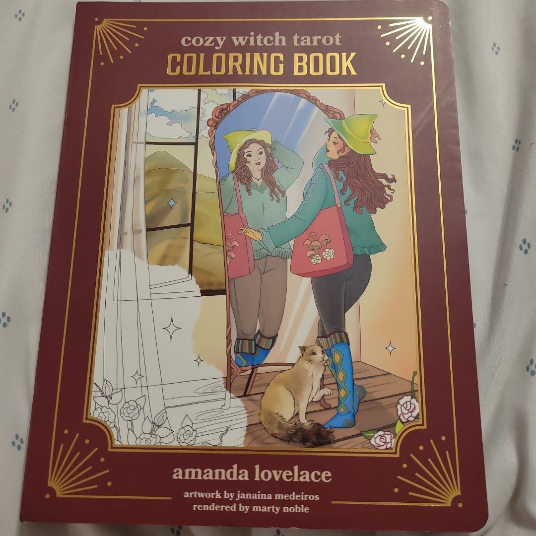 Cozy Witch Tarot Coloring Book