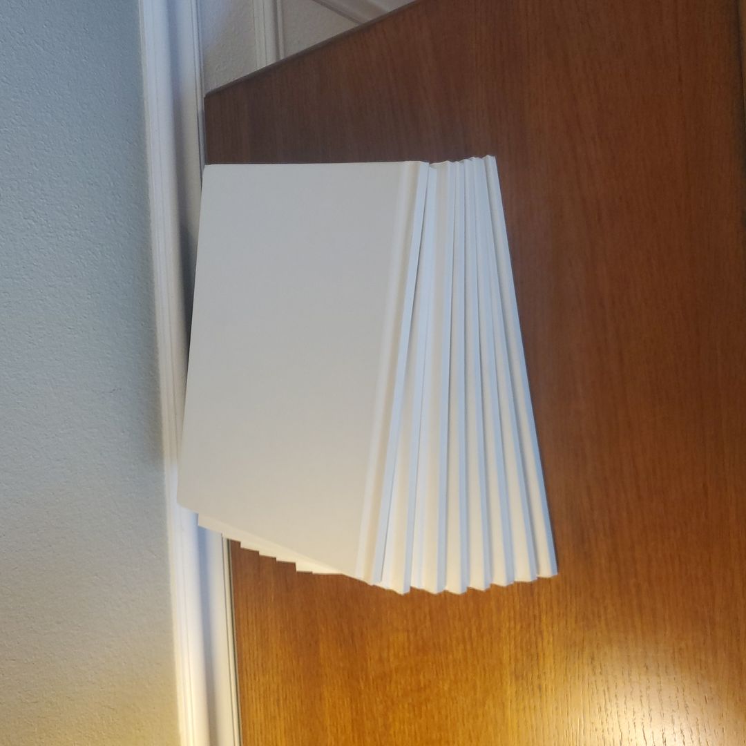 8 White Blank Books 8.5" x 11" 14 Sheets