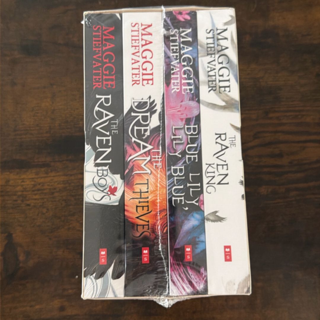 The Raven Cycle Series 4 Books Collection Box Set by Maggie Stiefvater (The Raven King, Blue Lily Lily Blue, The Dream Thieves, The Raven Boys)