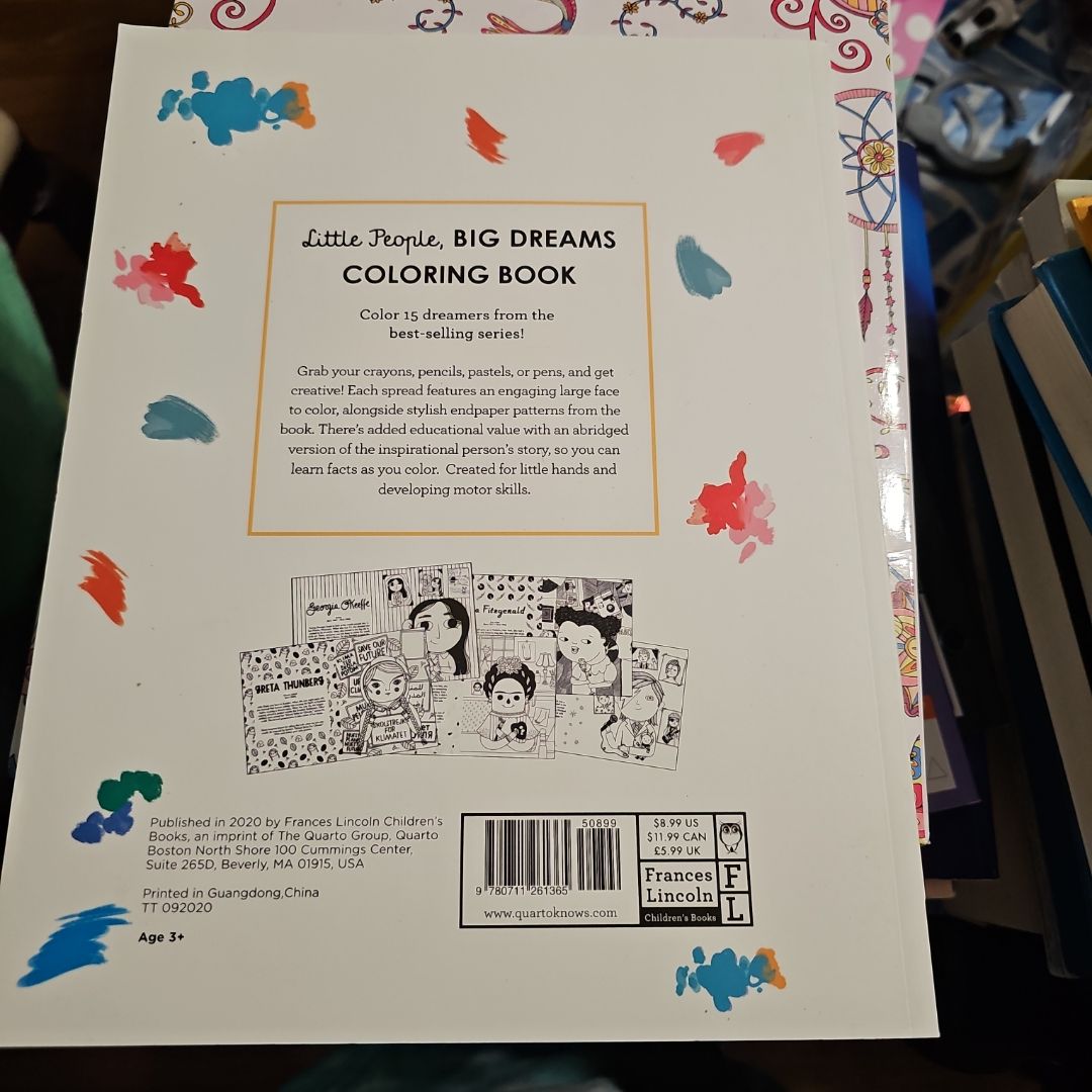 Little People, BIG DREAMS Coloring Book by Maria Isabel Sanchez Vegara ...