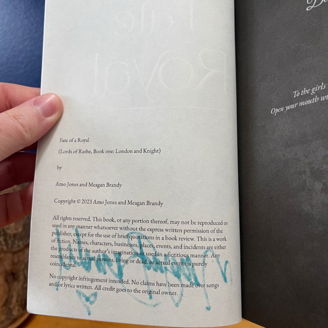Fate of a Royal Signed Indie Edition