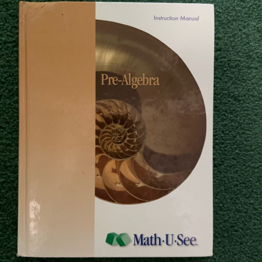 Pre-Algebra Instruction Manual