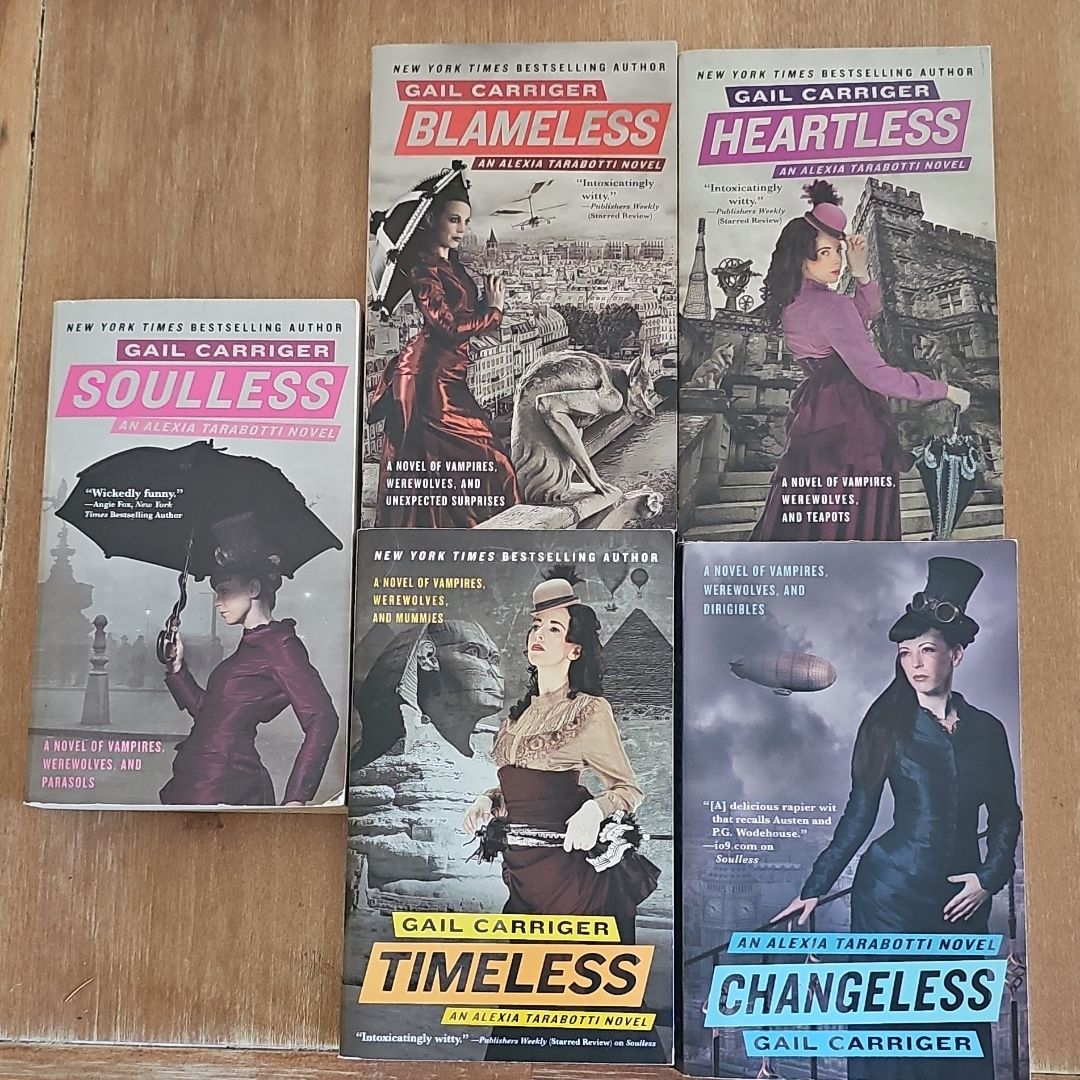 Bundle!! Alexia Tarabotti Novels - Soulless, Heartless, Blameless, Changeless and Timeless
