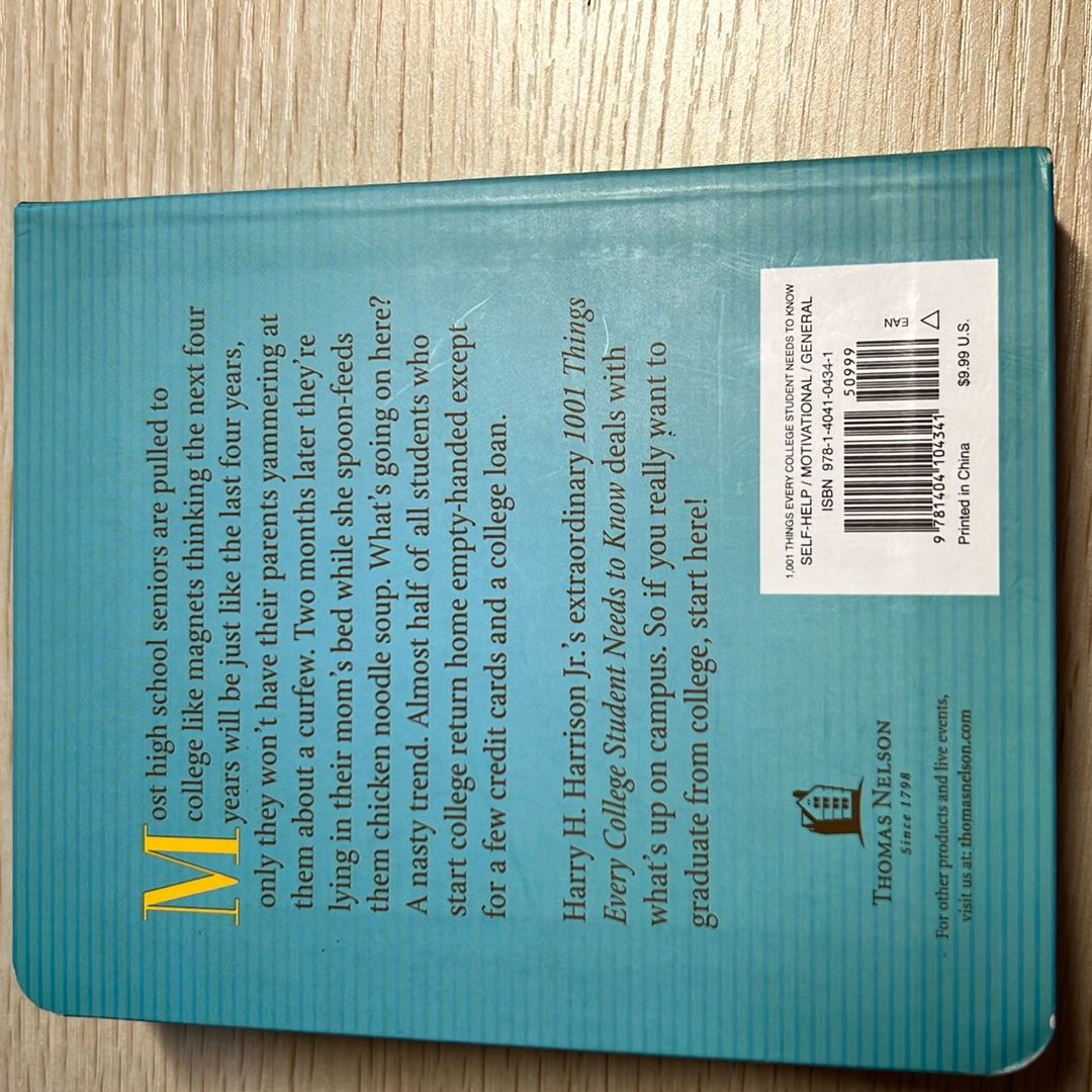 1001 Things Every College Student Needs to Know