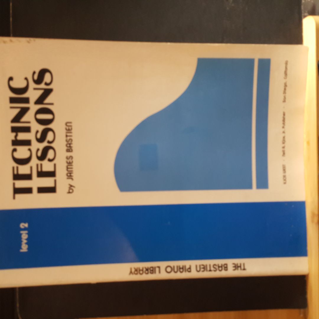 Bastien Piano Library Technic Lessons Level 2 by James Bastien ...