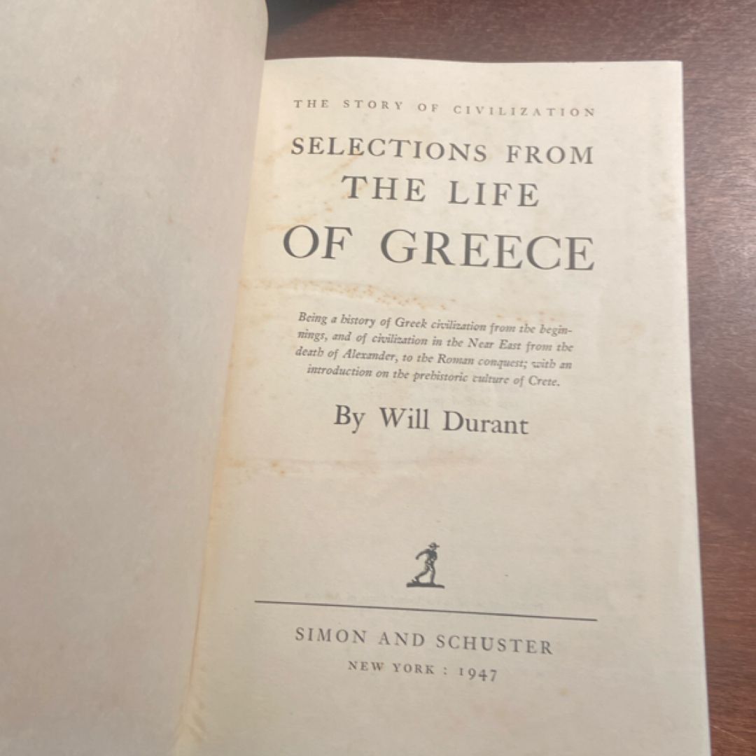 Selections from, The life of Greece