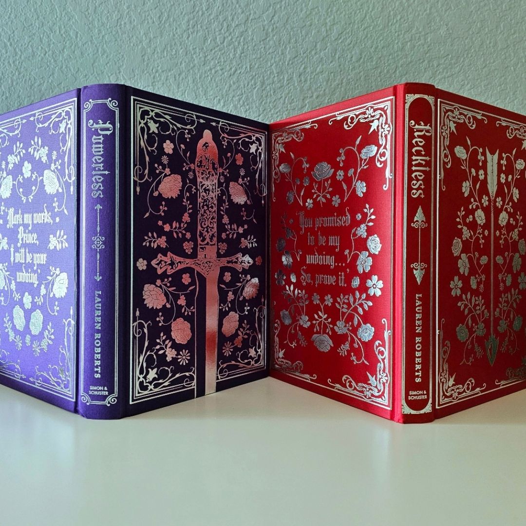 Powerless & Reckless Waterstones UK Exclusive Editions Sprayed