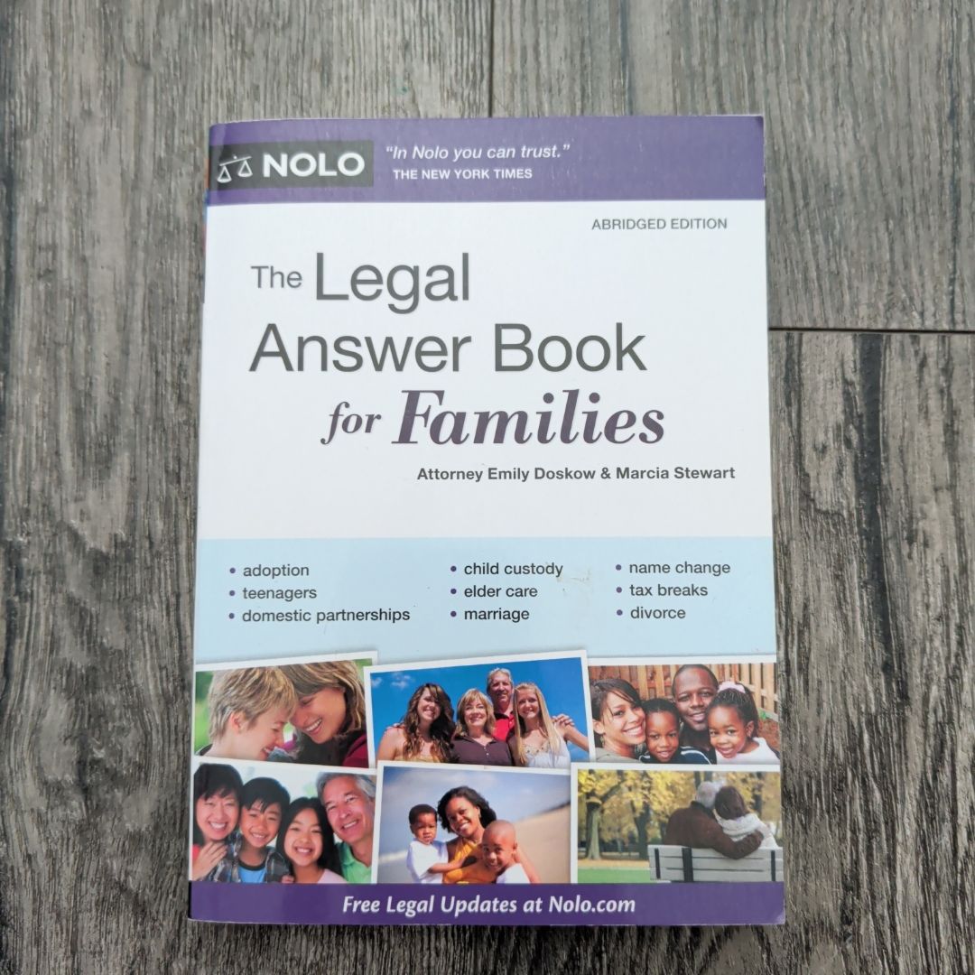 The legal answer book for families 