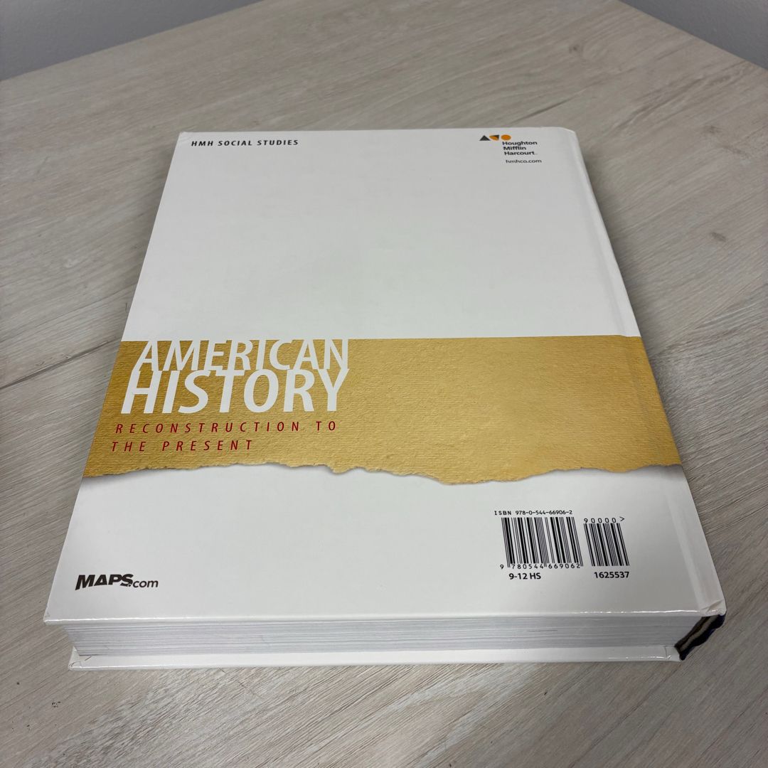 American History: Reconstruction to the Present by HOUGHTON MIFFLIN HARCOURT