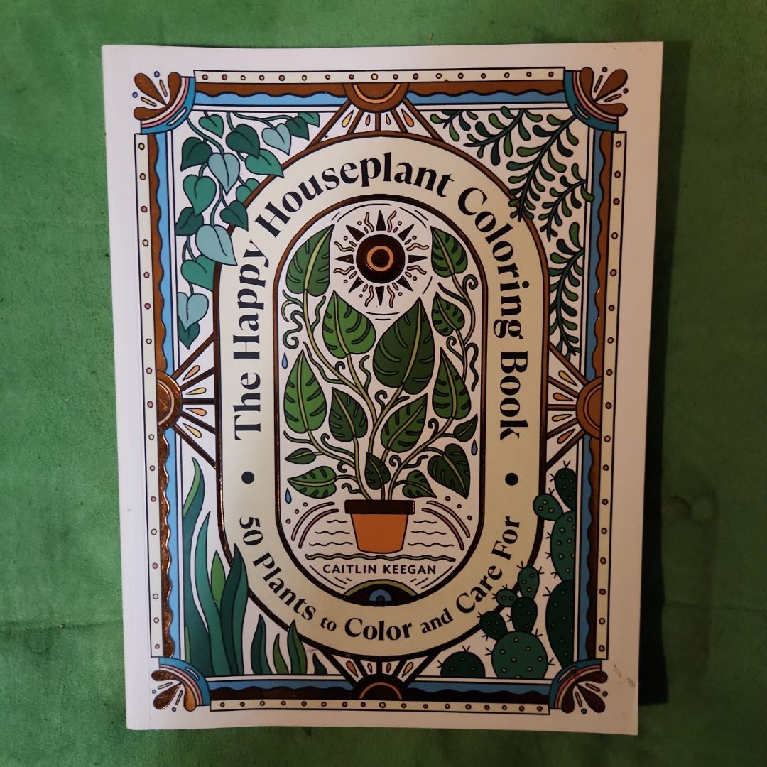 The Happy Houseplant Coloring Book