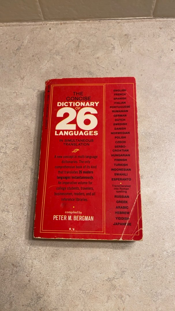 The Concise Dictionary of 26 Languages in Simultaneous Translation