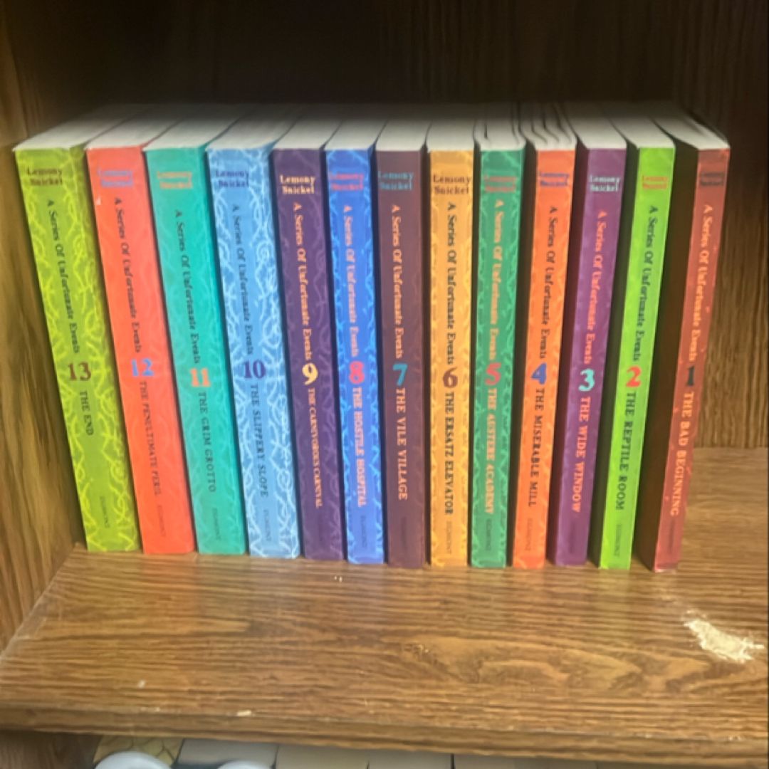 SERIES OF UNFORTUNATE EVENTS LEMONY SNICKET 13 BOOKS COLLECTION PACK SET.