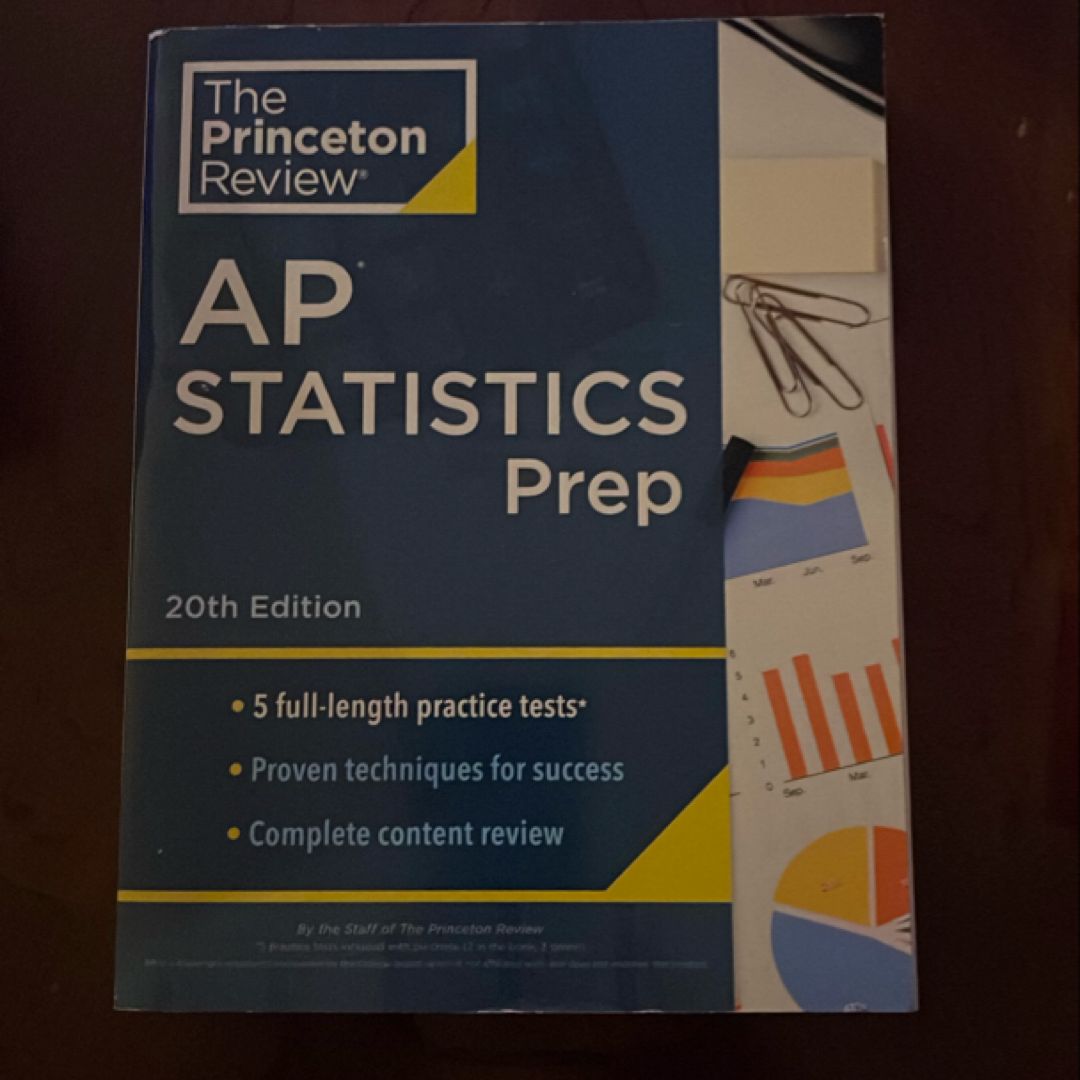 Princeton Review AP Statistics Prep, 20th Edition