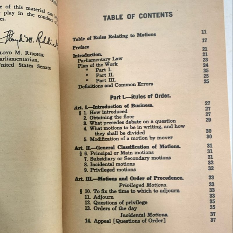 Robert’s Rules of Order