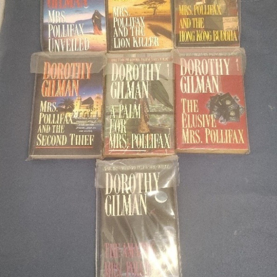 Dorothy Gilman Mrs Pollifax 7 Book Lot Mystery Spy Cozy Paperback Series
