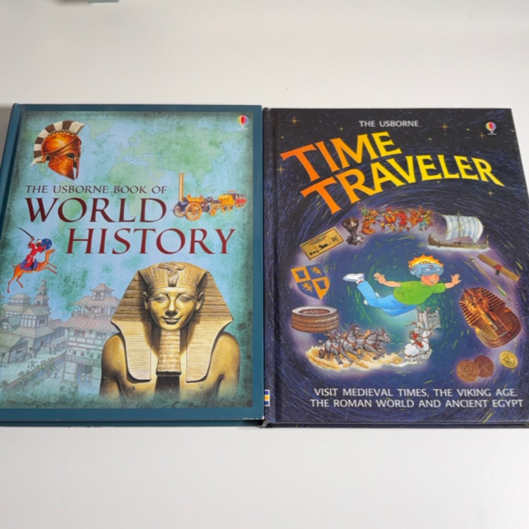 The Usborne Book of World History and Time Traveler Bundle