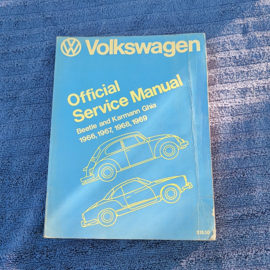 Volkswagen Beetle and Karmann Ghia Official Service Manual Type 1, 1966-1969