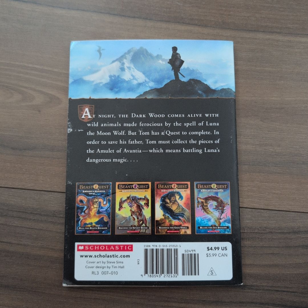 Beast Quest #22: Amulet of Avantia: Luna the Moon Wolf