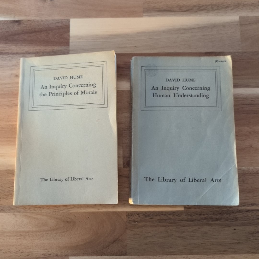 Lot of 2: An Inquiry Concerning the Principles of Morals & Human Understanding 