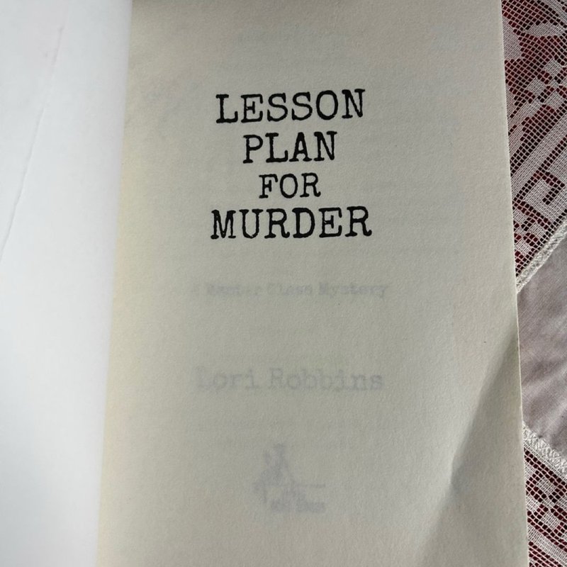 Lesson Plan for Murder by Lori Robbins