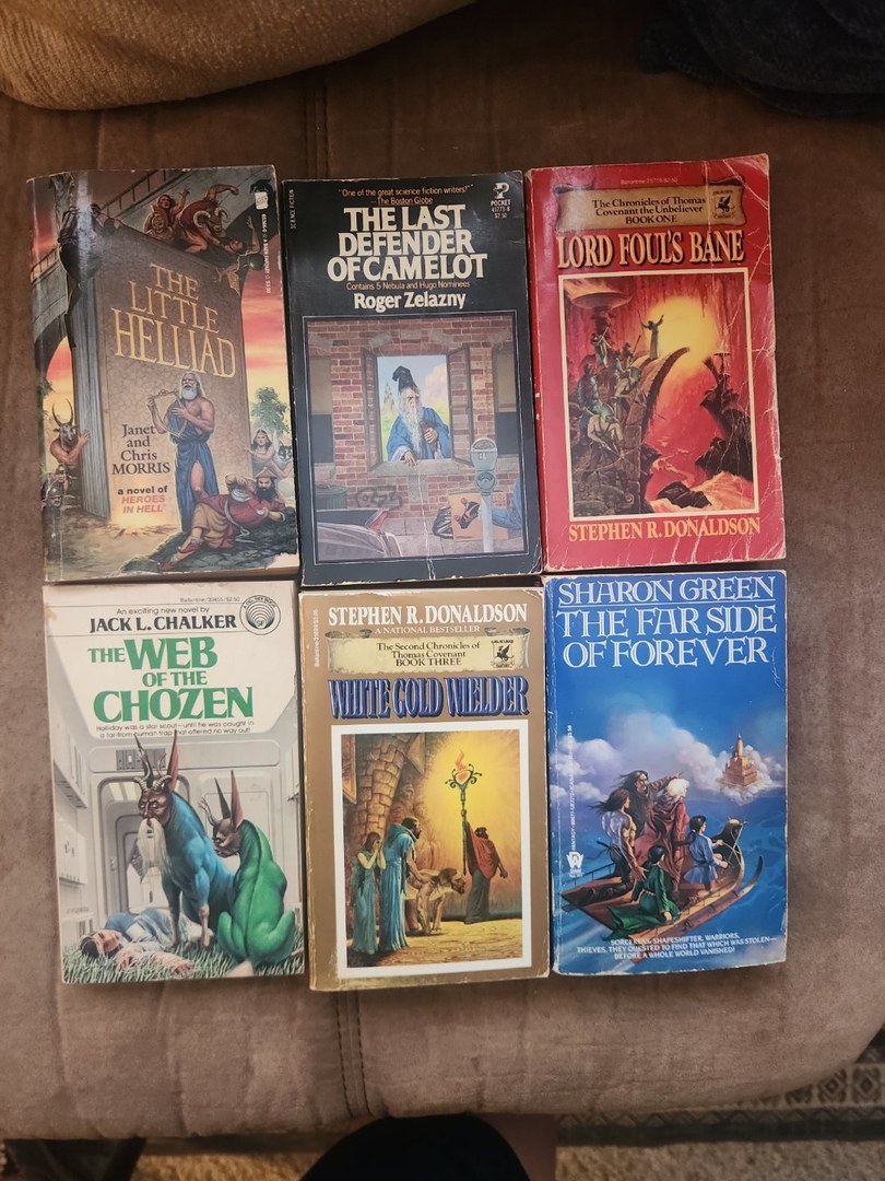 Fantasy Sci-Fi Lot of 6 Paperback Books Set #3