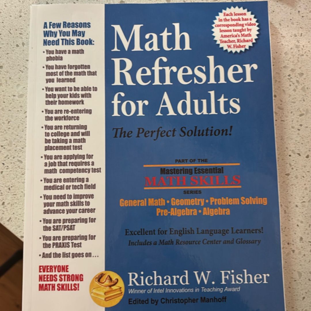 Math Refresher for Adults: The Perfect Solution