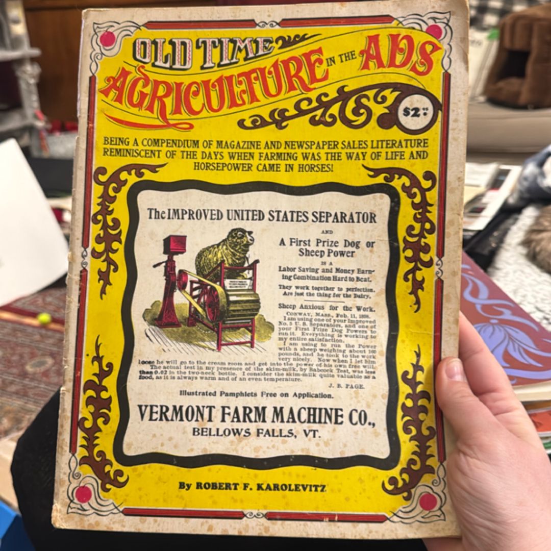 Old-time agricultural in the ads