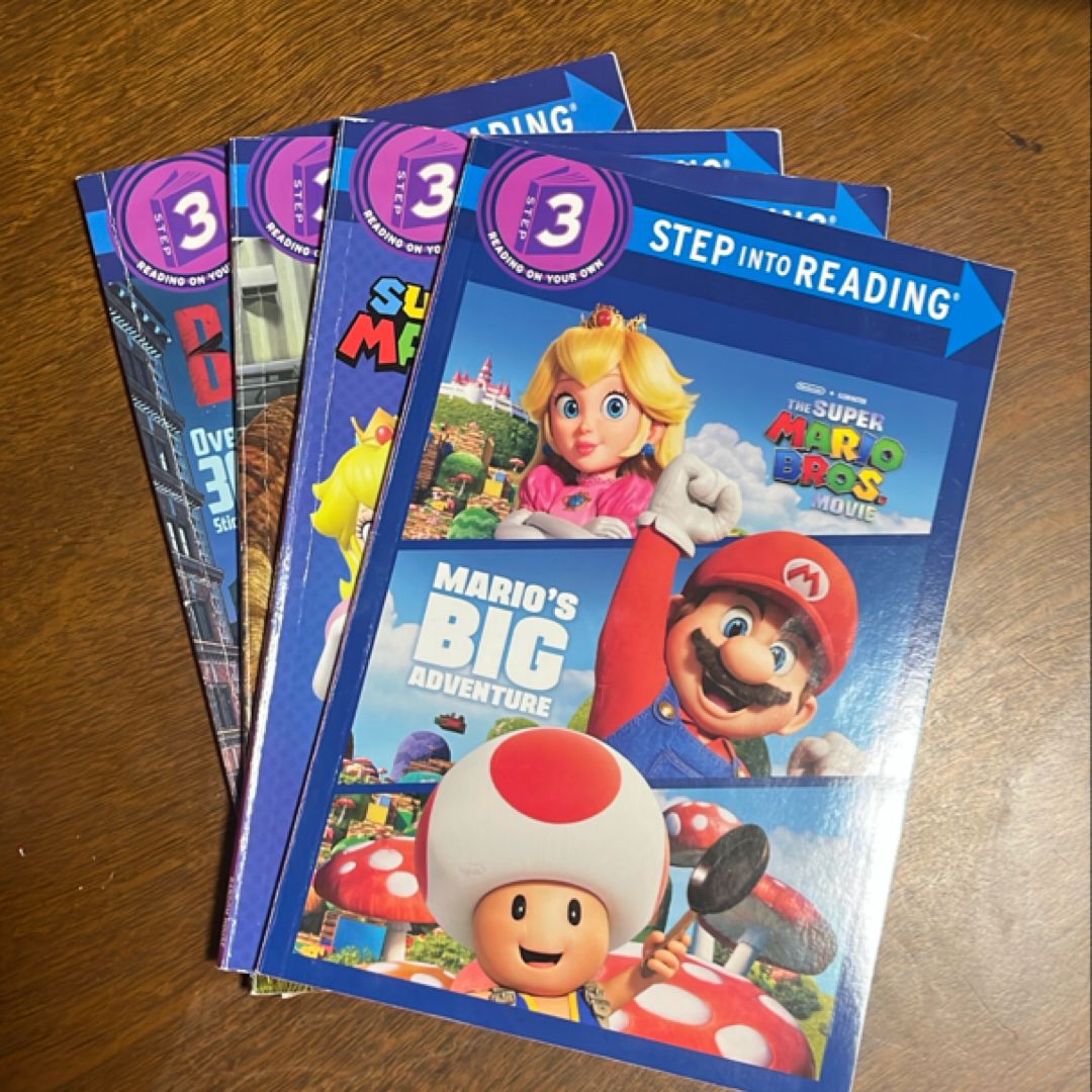 Step 3 book bundle (Mario, Batman, Jurassic Park)