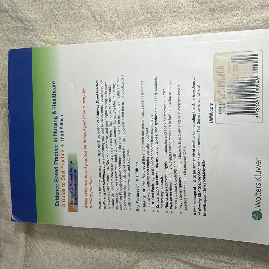 Evidence-Based Practice in Nursing and Healthcare