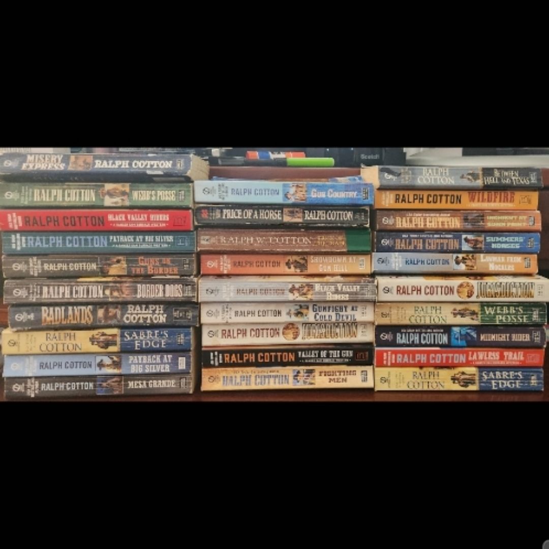 Ralph Cotton Lot of 29 Western Paperback Books 