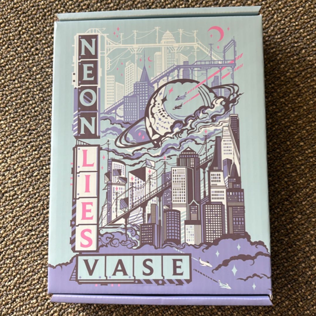 Fairyloot Neon Lies Book Vase