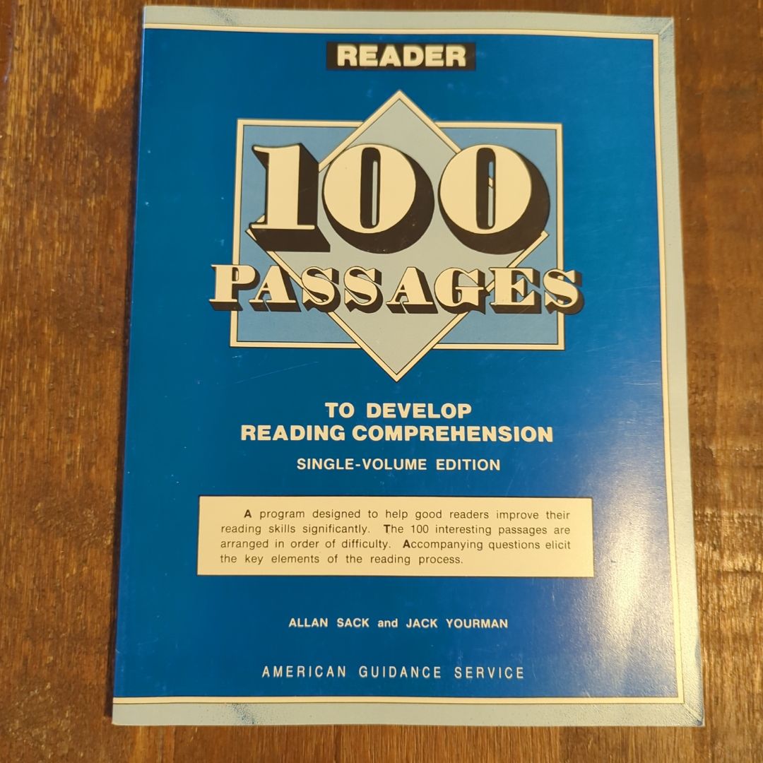 One Hundred Passages to Develop Reading Comprehension