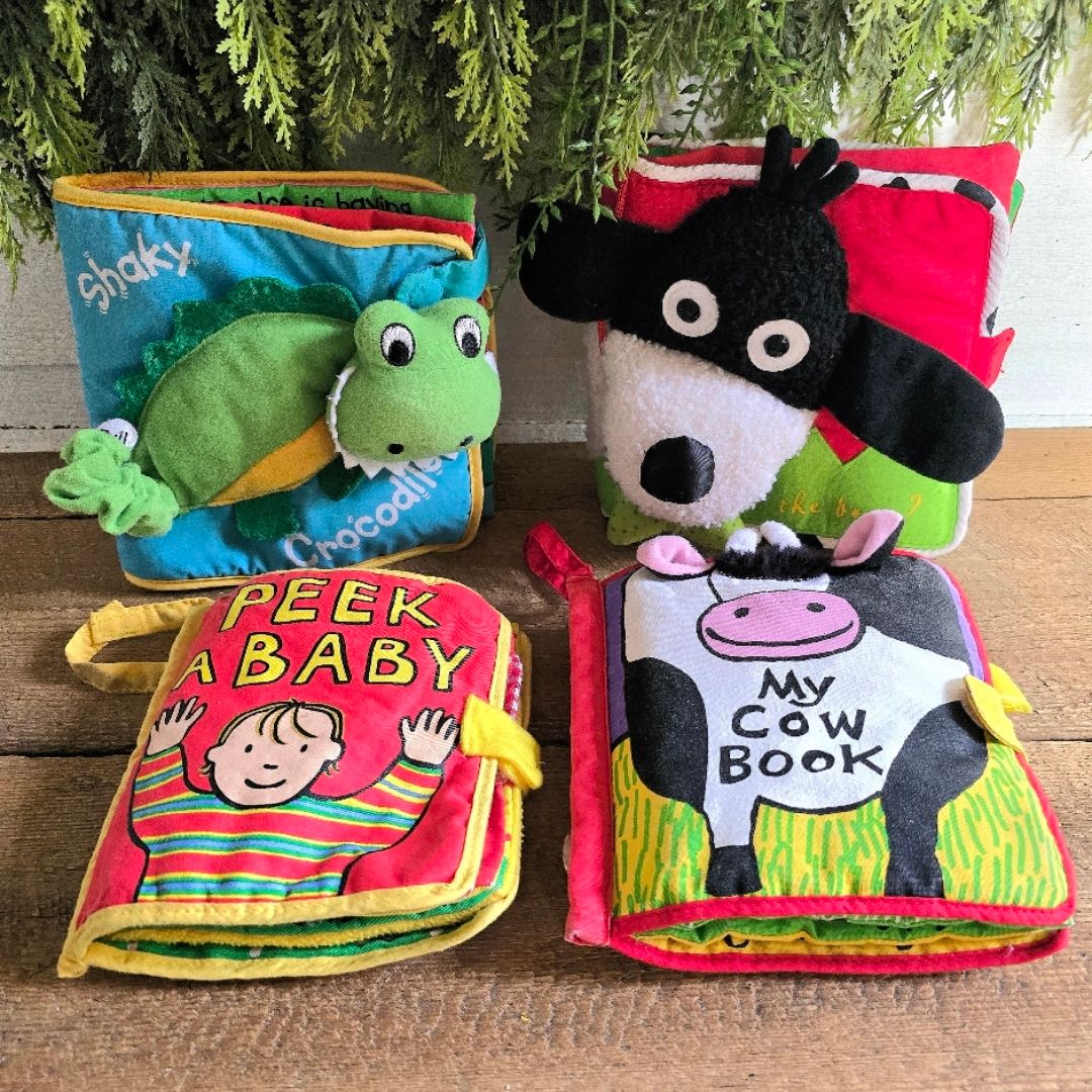 Peek a Baby, Shaky Crocodile, My Cow Book, Where's the Bone