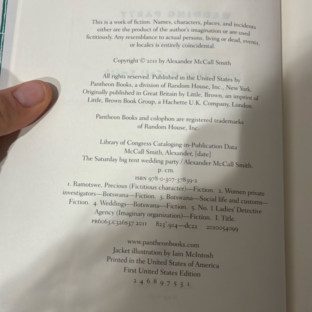 The Saturday Big Tent Wedding Party