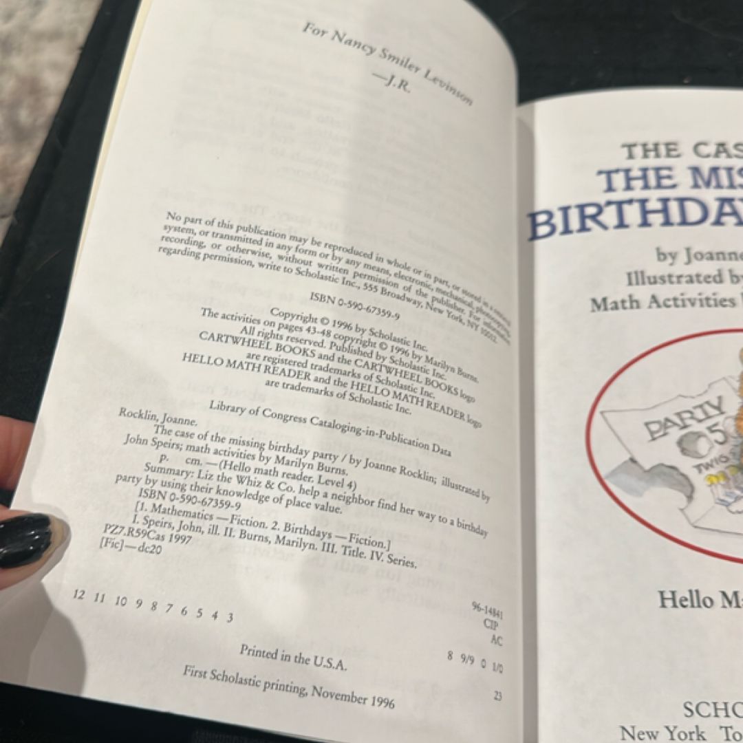 The Case of the Missing Birthday Party
