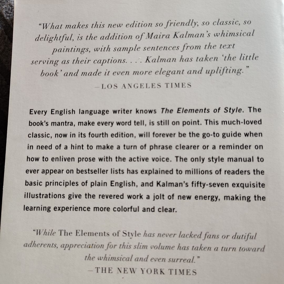 The Elements of Style Illustrated
