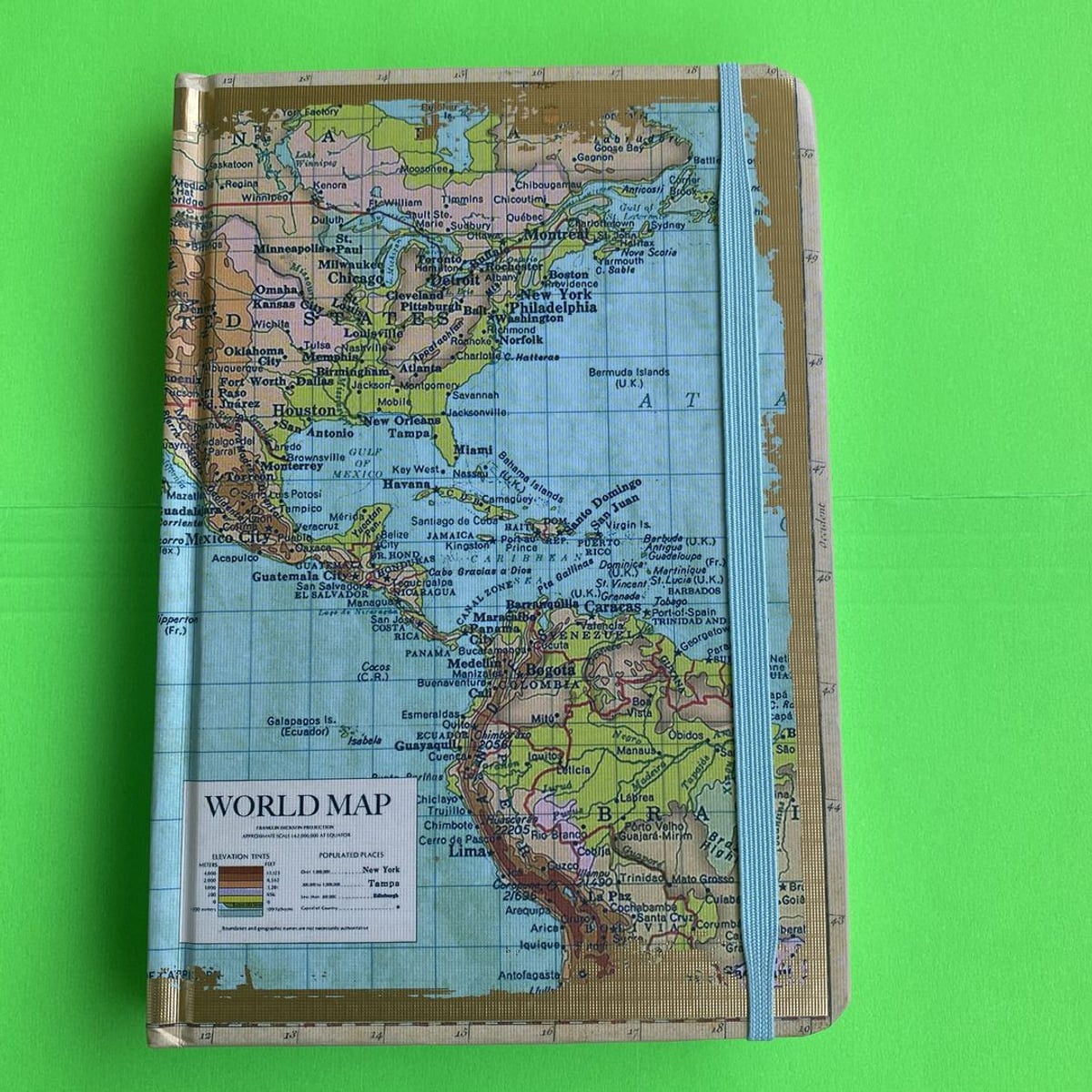 World Map Lined Journal by Molly & Rex, Hardcover | Pangobooks