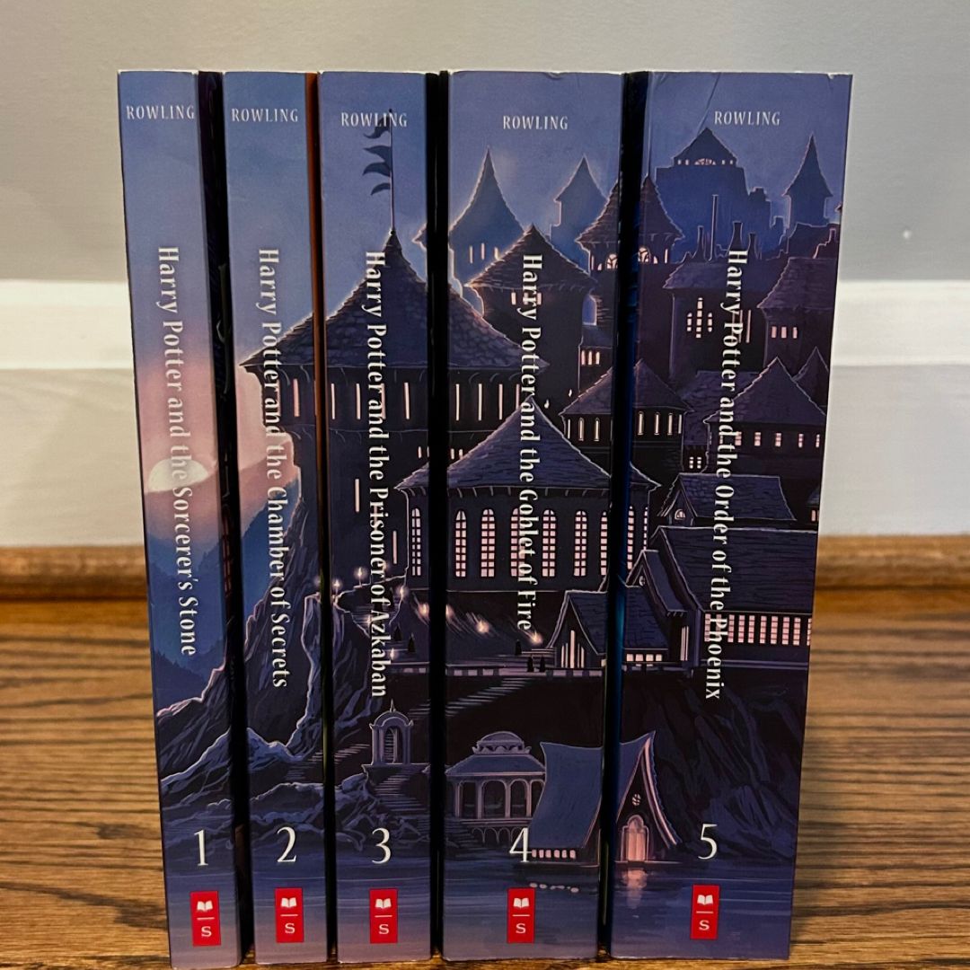 Scholastic Edition Harry Potter Books 1-5 by J.K Rowling
