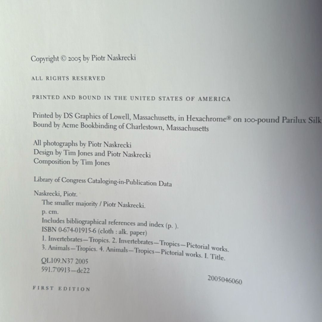 The Smaller Majority(1st Ed)
