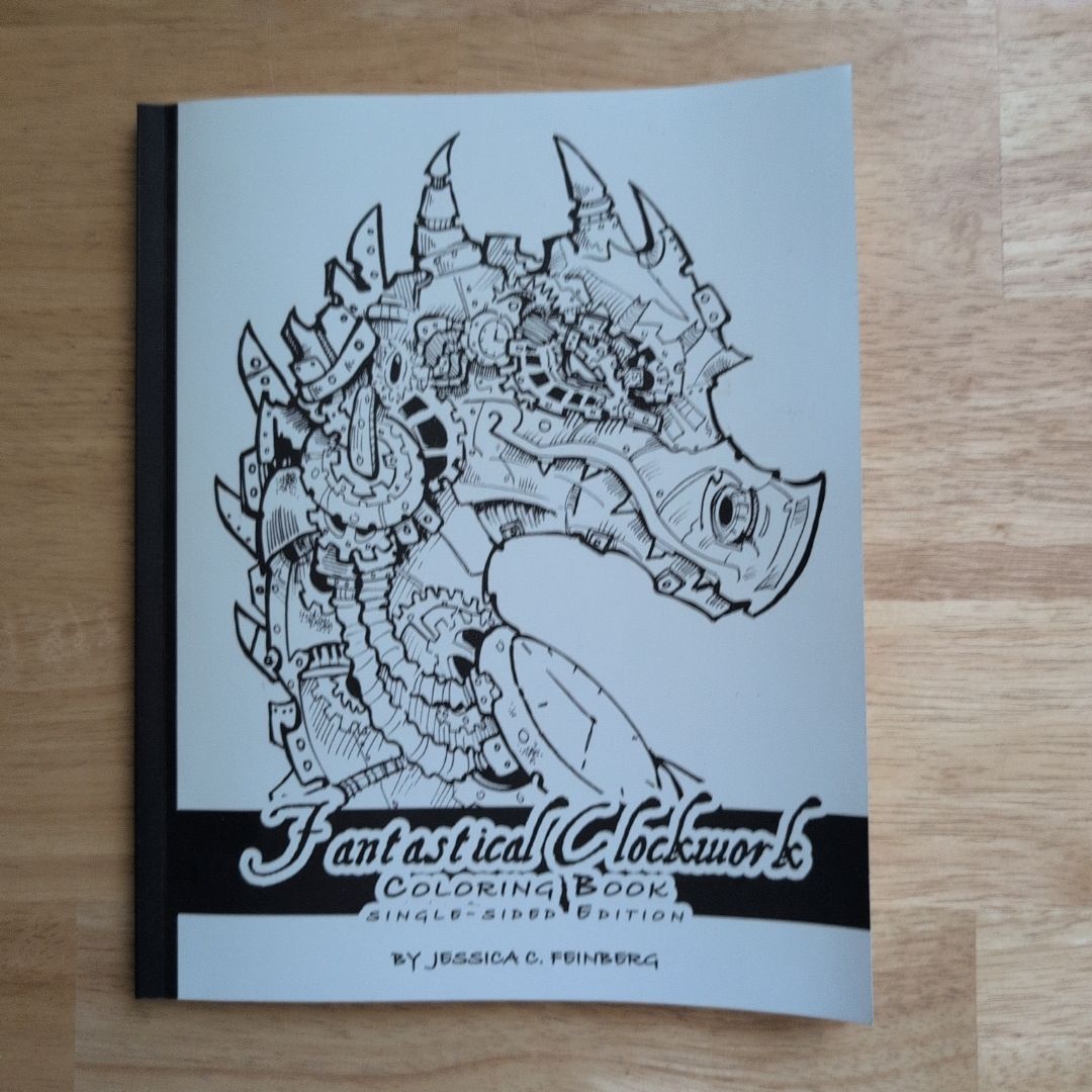 Fantastical Clockwork Coloring Book (Single-sided Edition)