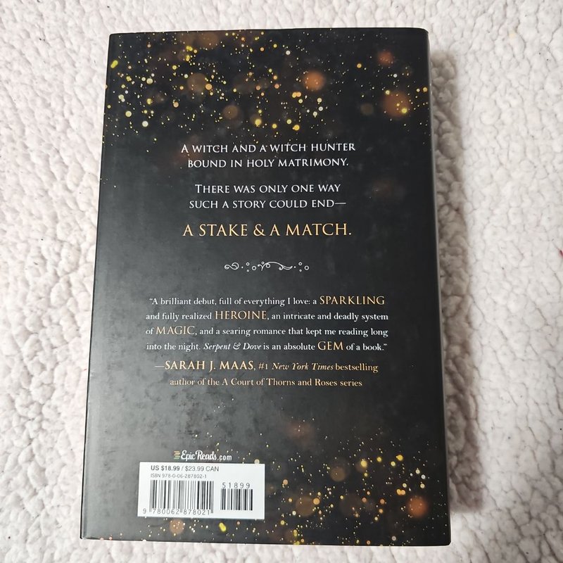 Serpent and Dove - First Edition!